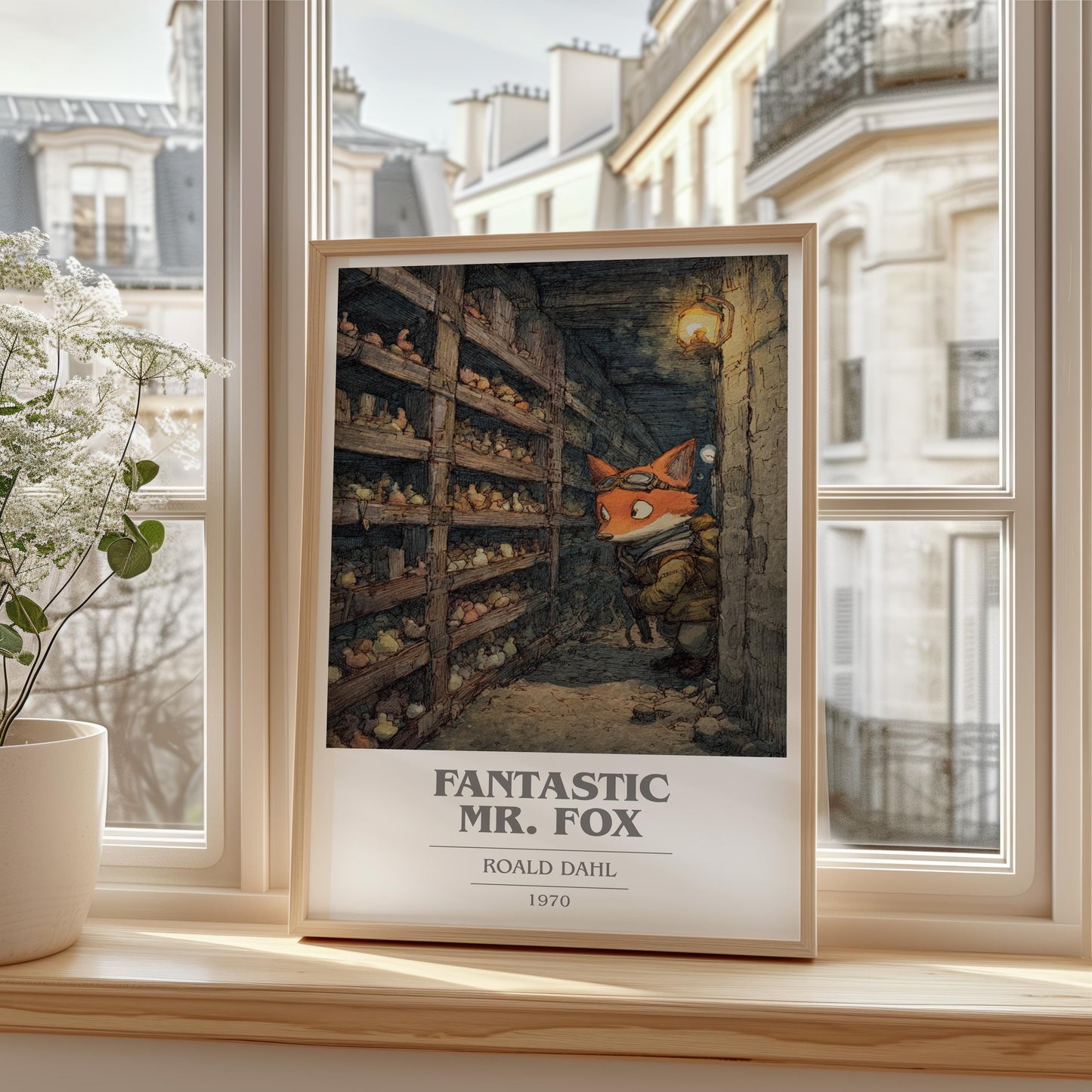 Fantastic Mr Fox by Roald Dahl | Book Poster | Literary Art Gift For Book Lover | Novel Inspired Wall Art | Free Delivery