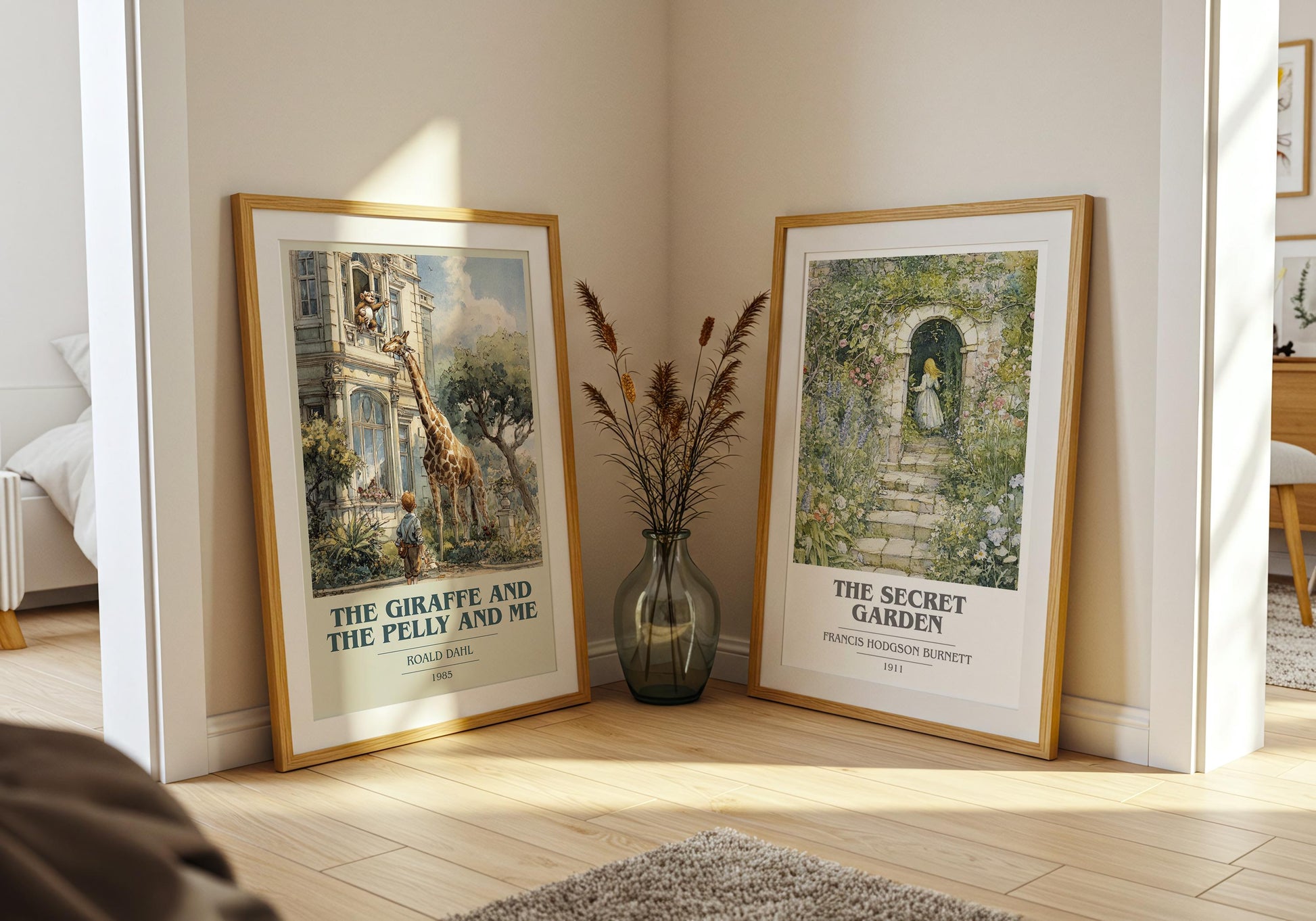 The Giraffe and the Pelly and Me by Roald Dahl | Book Poster | Literary Art Gift For Book Lover | Novel Inspired Wall Art | Free Delivery