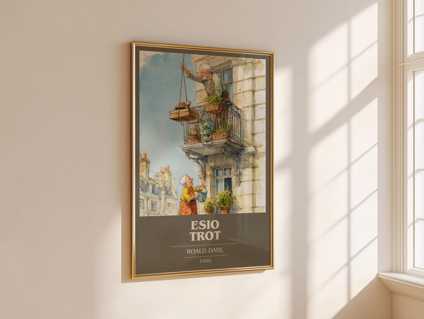 Esio Trot by Roald Dahl | Book Poster | Literary Art Gift For Book Lover | Novel Inspired Wall Art | Free Delivery