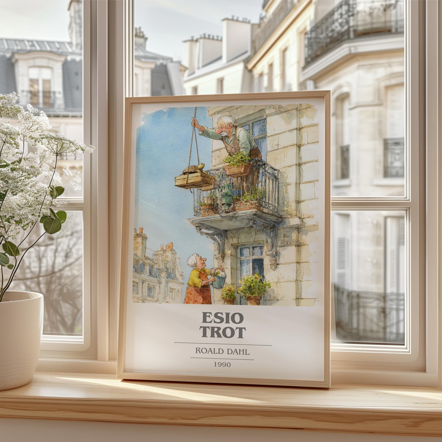 Esio Trot by Roald Dahl | Book Poster | Literary Art Gift For Book Lover | Novel Inspired Wall Art | Free Delivery