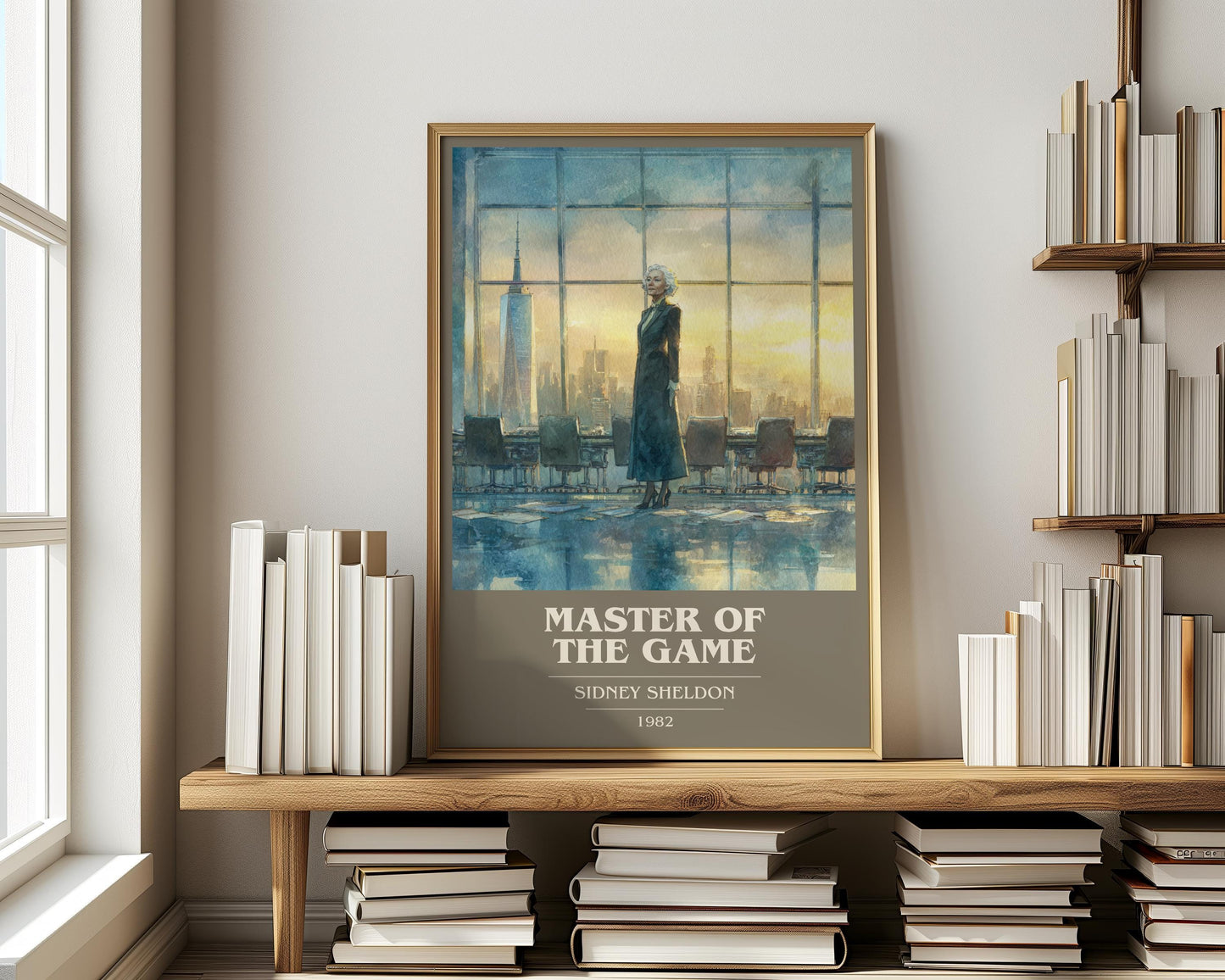 Master of the Game by Sidney Sheldon | Book Poster | Literary Art Gift For Book Lover | Novel Inspired Wall Art | Free Delivery