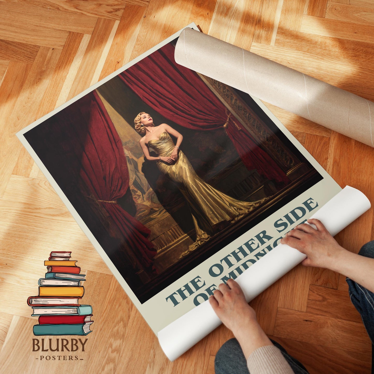 The Otherside Of Midnight by Sidney Sheldon | Book Poster | Literary Art Gift For Book Lover | Novel Inspired Wall Art | Free Delivery