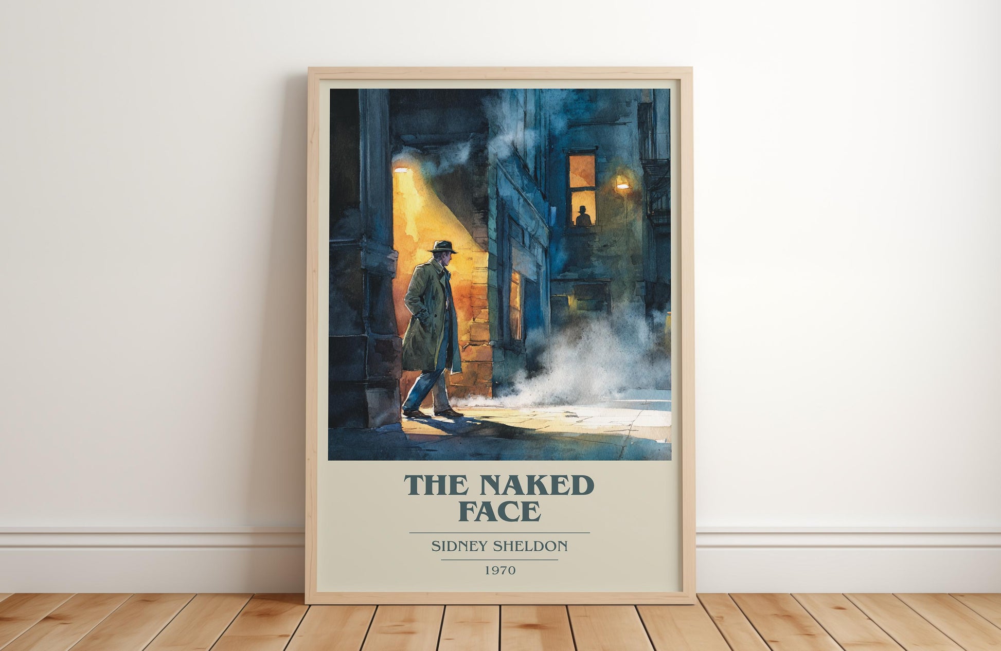 The Naked Face by Sidney Sheldon | Book Poster | Literary Art Gift For Book Lover | Novel Inspired Wall Art | Free Delivery