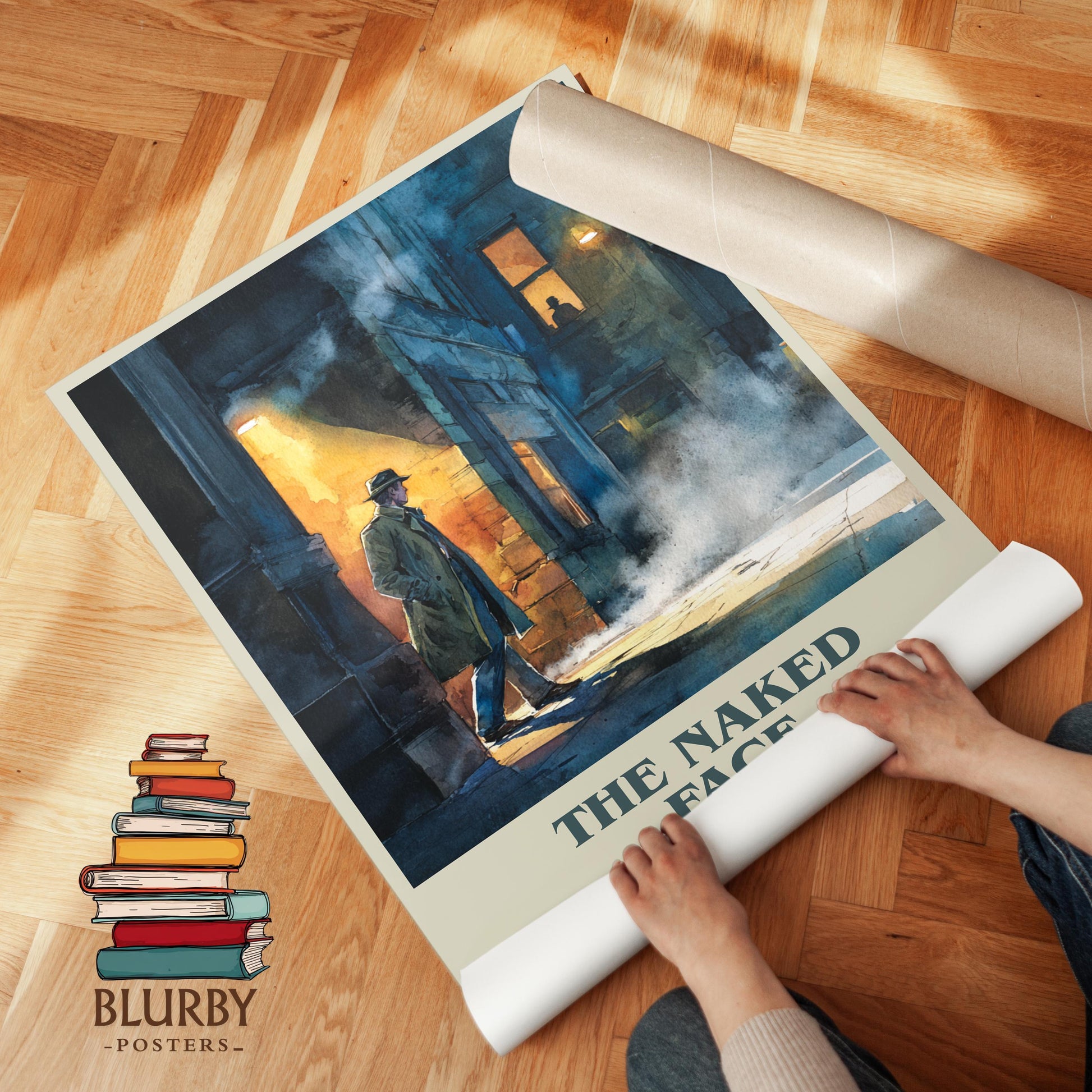 The Naked Face by Sidney Sheldon | Book Poster | Literary Art Gift For Book Lover | Novel Inspired Wall Art | Free Delivery