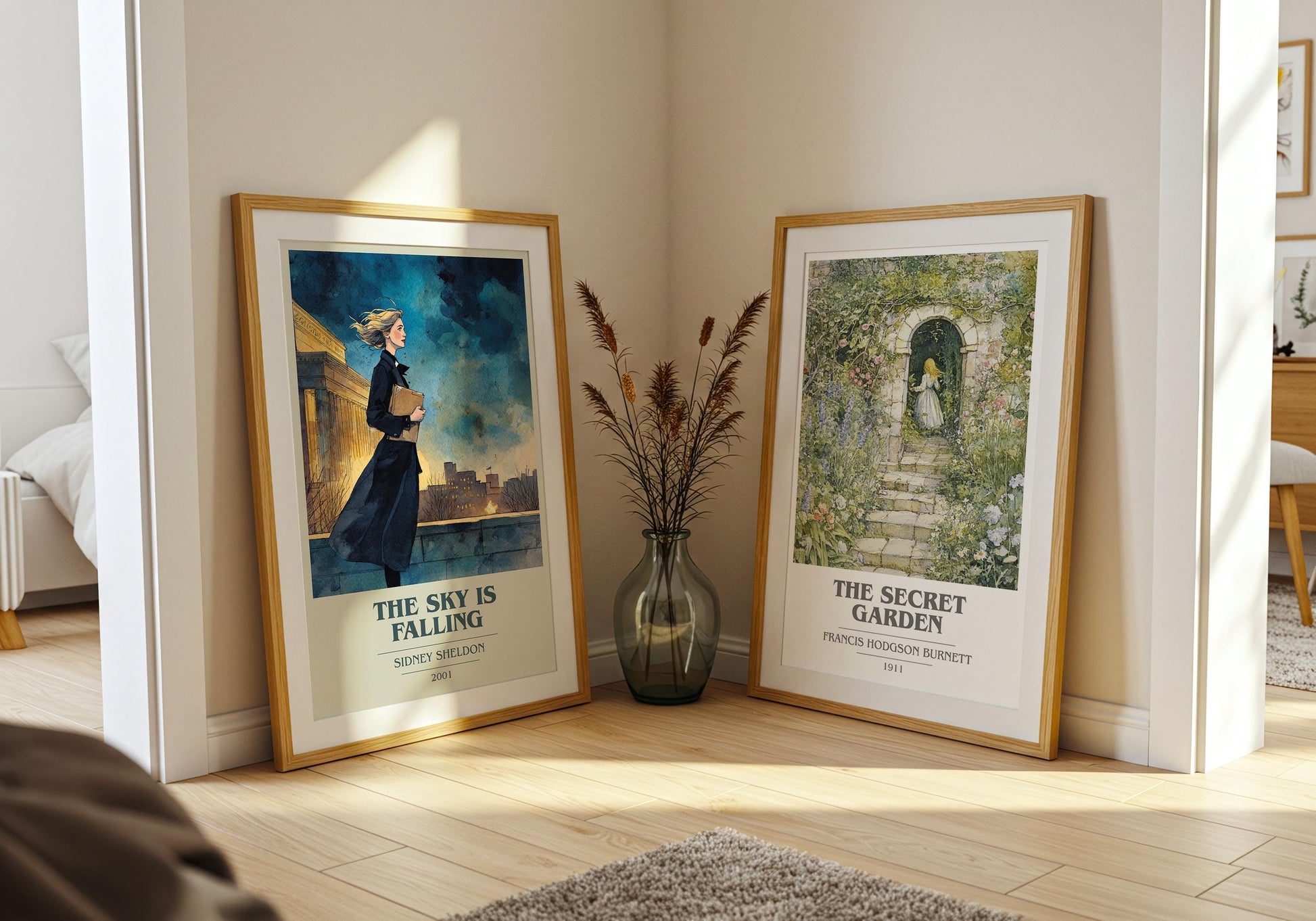 The Sky Is Falling by Sidney Sheldon | Book Poster | Literary Art Gift For Book Lover | Novel Inspired Wall Art | Free Delivery