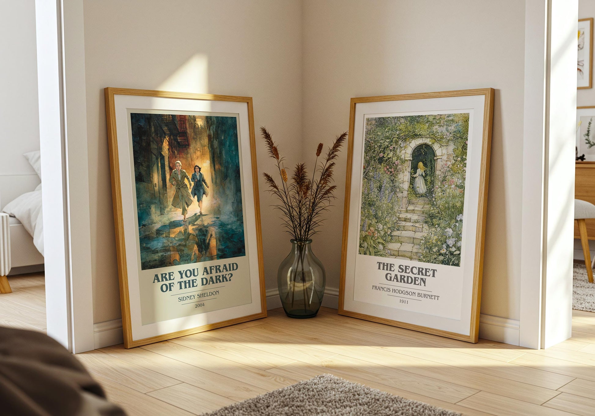 Are You Afraid Of The Dark? by Sidney Sheldon | Book Poster | Literary Art Gift For Book Lover | Novel Inspired Wall Art | Free Delivery