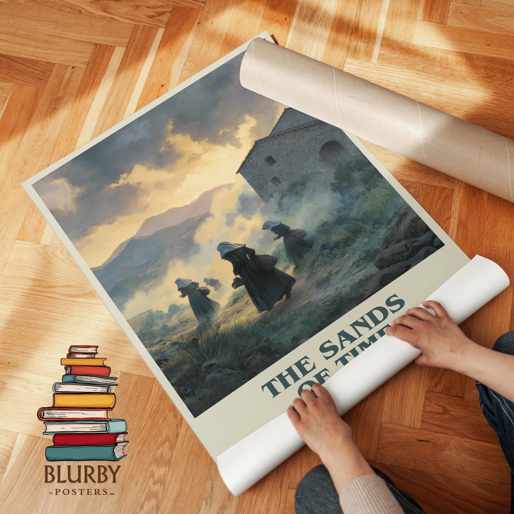 The Sands Of Time by Sidney Sheldon | Book Poster | Literary Art Gift For Book Lover | Novel Inspired Wall Art | Free Delivery