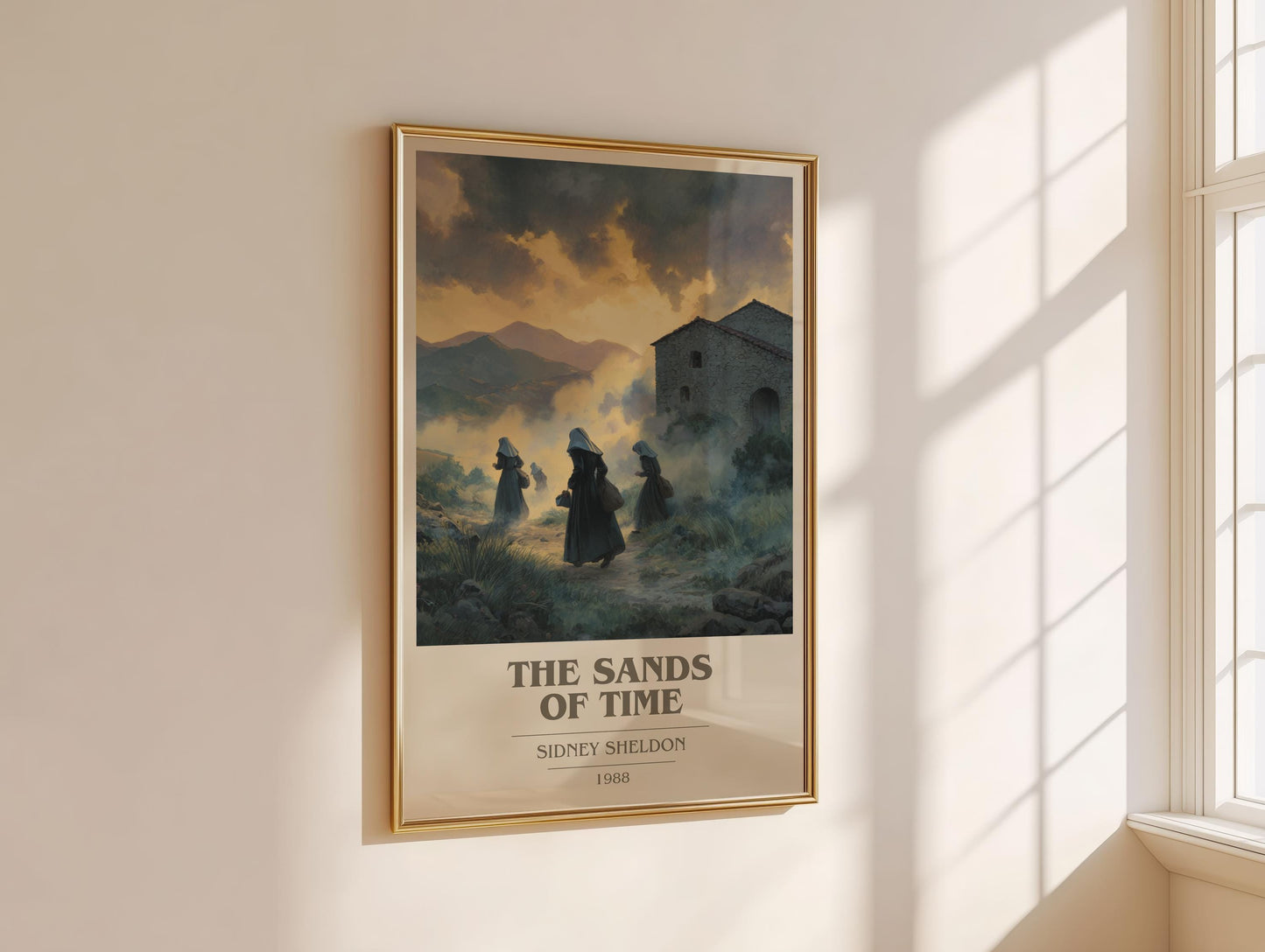 The Sands Of Time by Sidney Sheldon | Book Poster | Literary Art Gift For Book Lover | Novel Inspired Wall Art | Free Delivery