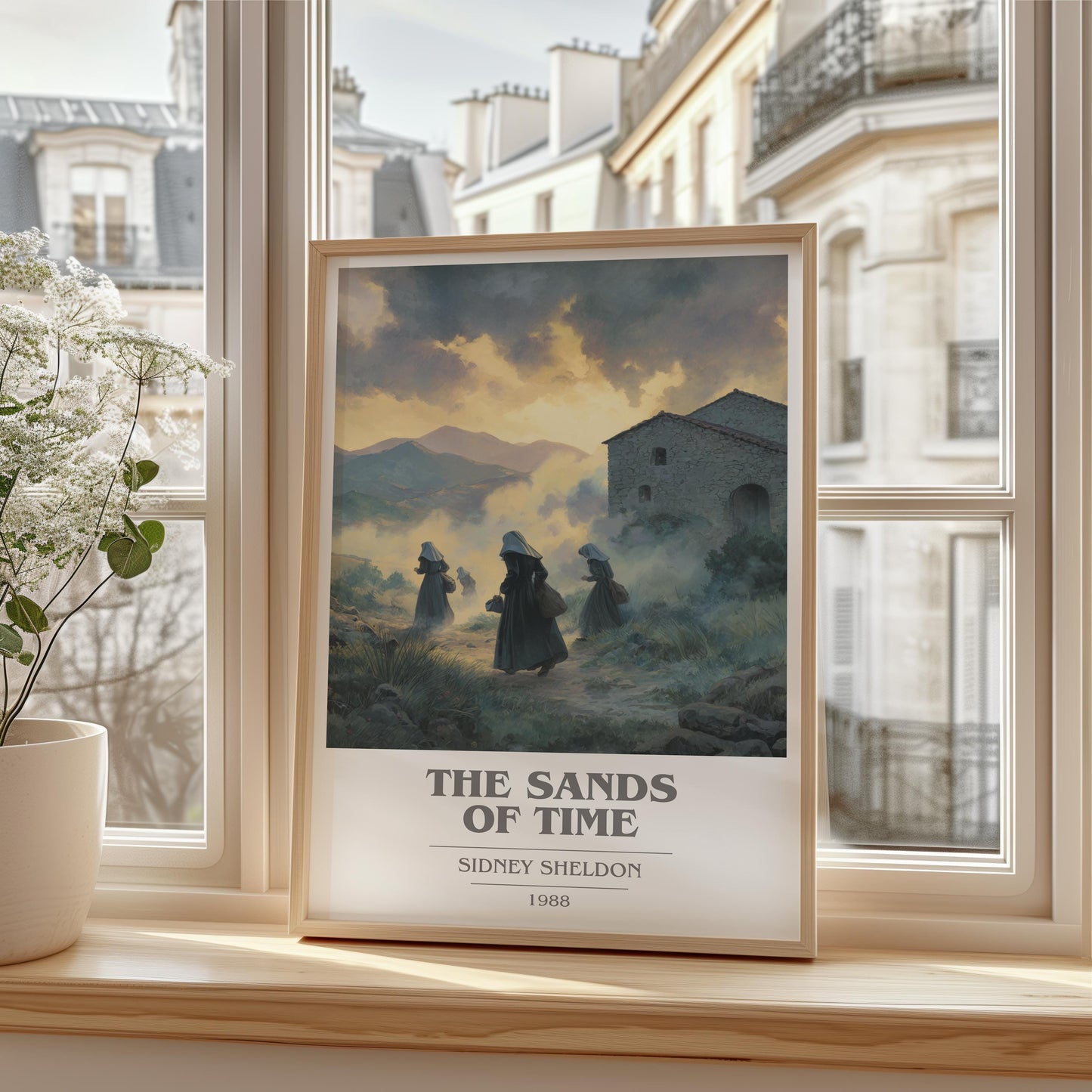 The Sands Of Time by Sidney Sheldon | Book Poster | Literary Art Gift For Book Lover | Novel Inspired Wall Art | Free Delivery