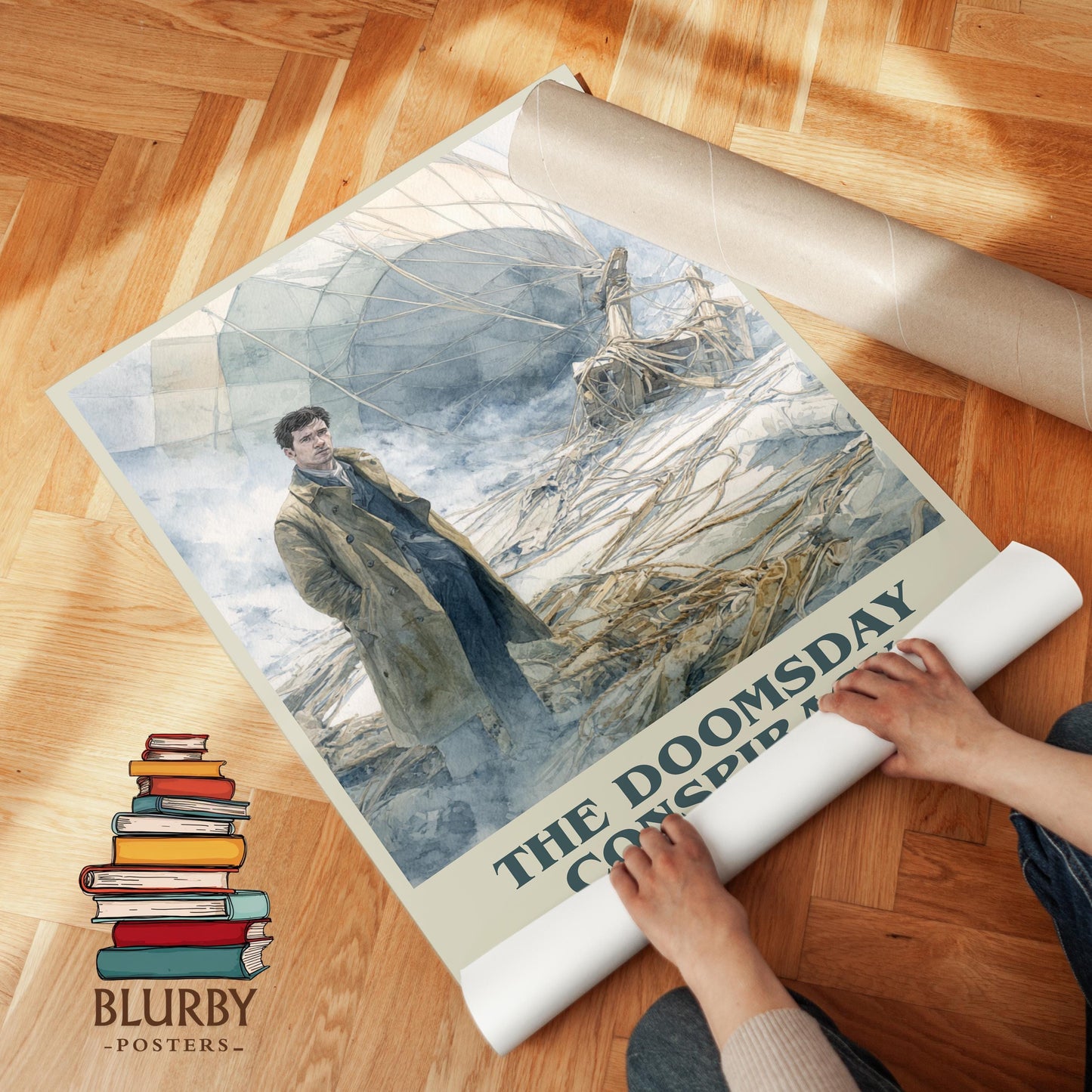 The Doomsday Conspiracy by Sidney Sheldon | Book Poster | Literary Art Gift For Book Lover | Novel Inspired Wall Art | Free Delivery