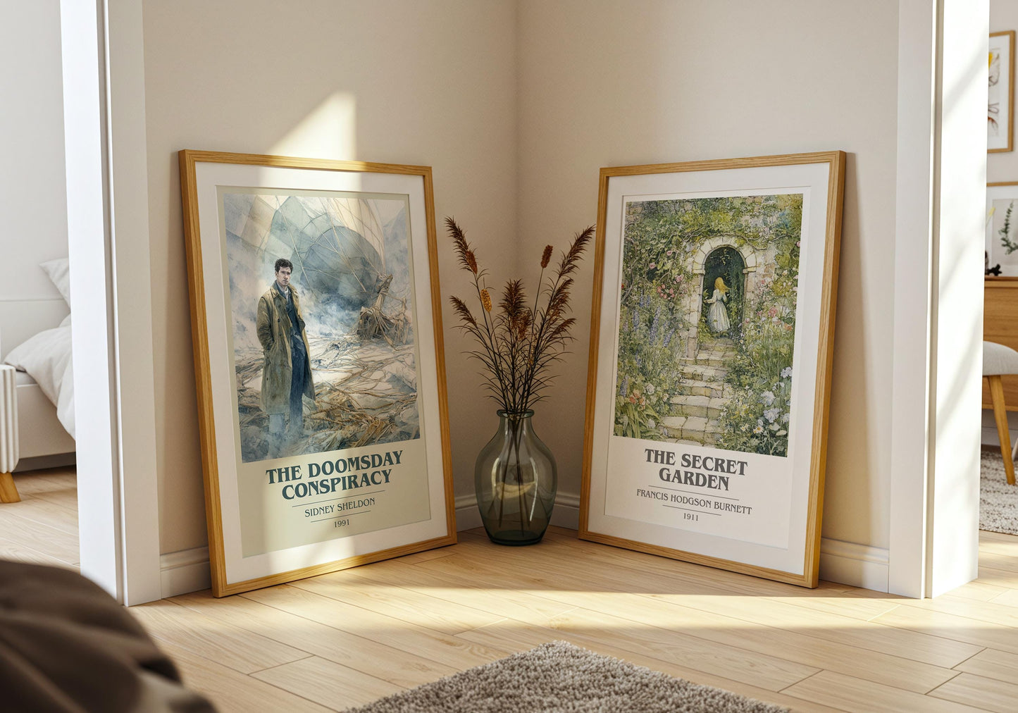 The Doomsday Conspiracy by Sidney Sheldon | Book Poster | Literary Art Gift For Book Lover | Novel Inspired Wall Art | Free Delivery