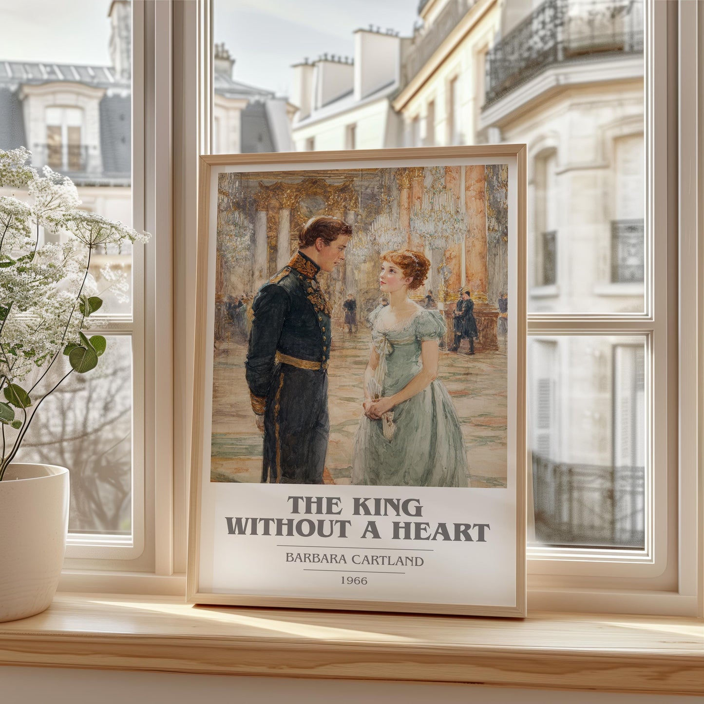 The King Without A Heart by Barbara Cartland | Book Poster | Literary Art Gift For Book Lover | Novel Inspired Wall Art | Free Delivery