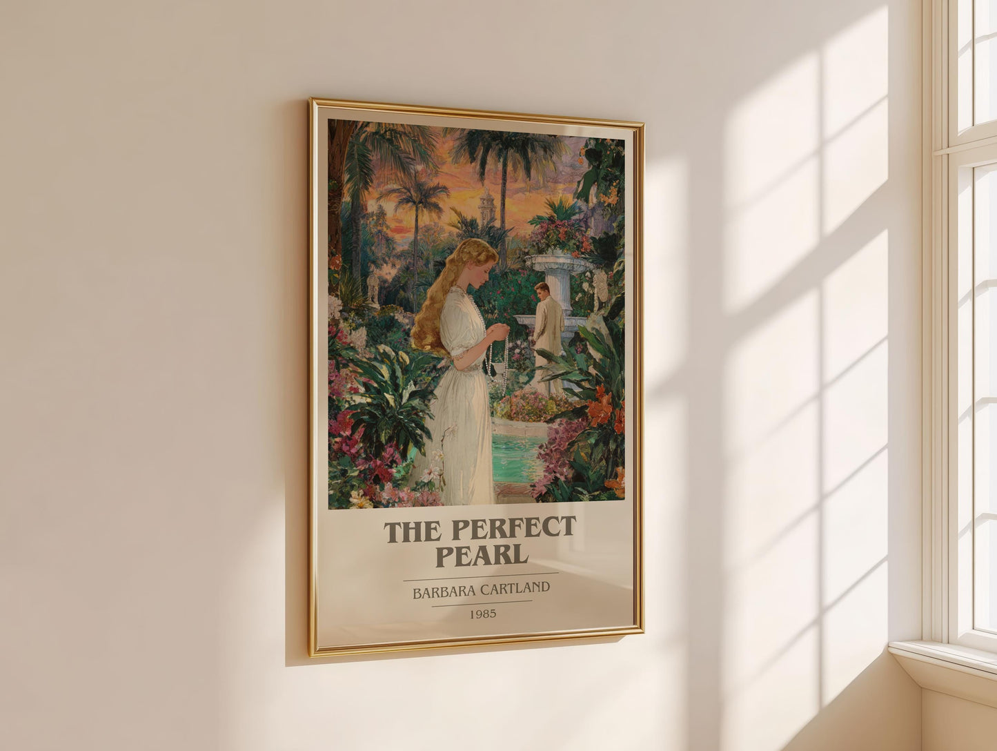 The Perfect Pearl by Barbara Cartland | Book Poster | Literary Art Gift For Book Lover | Novel Inspired Wall Art | Free Delivery