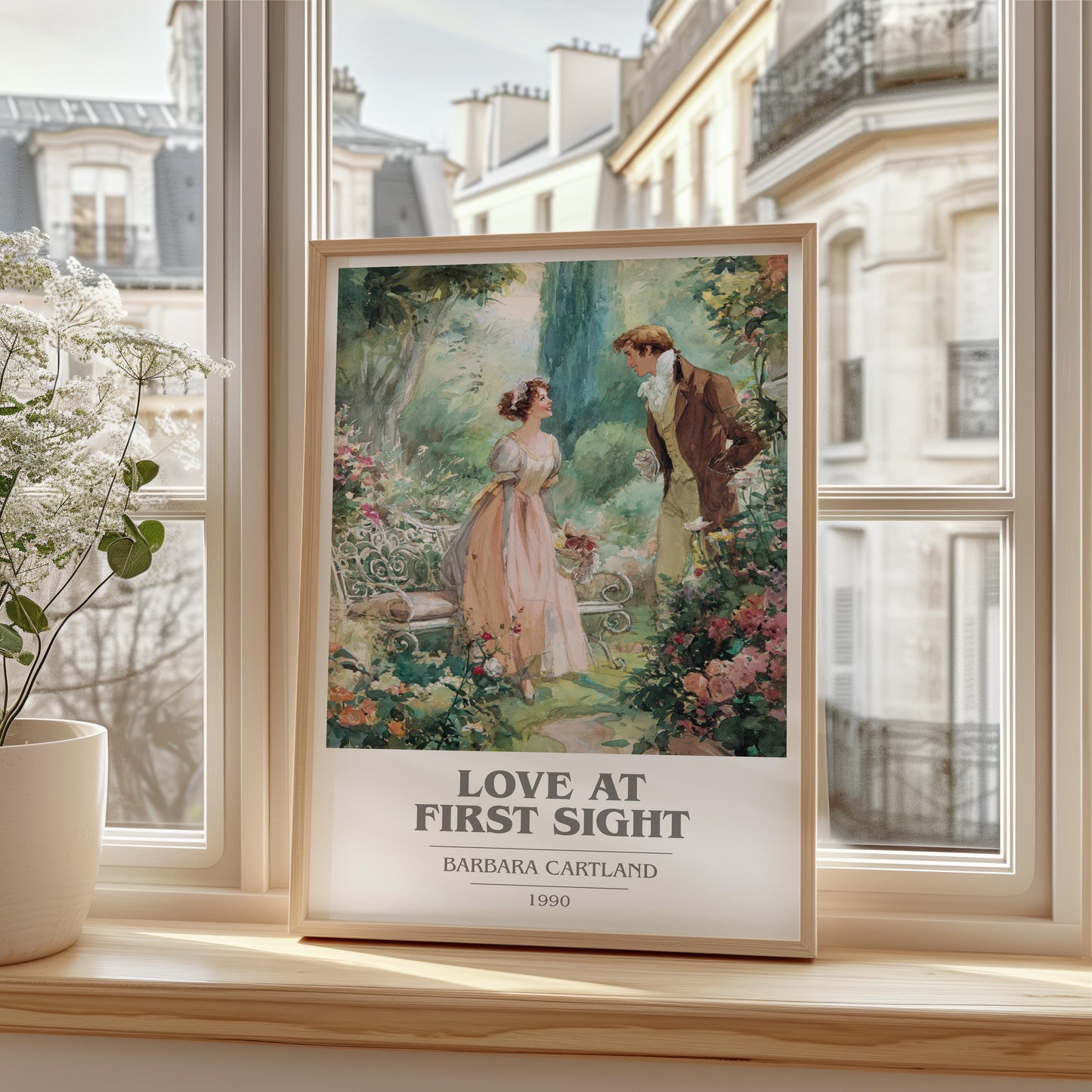 Love At First Sight by Barbara Cartland | Book Poster | Literary Art Gift For Book Lover | Novel Inspired Wall Art | Free Delivery