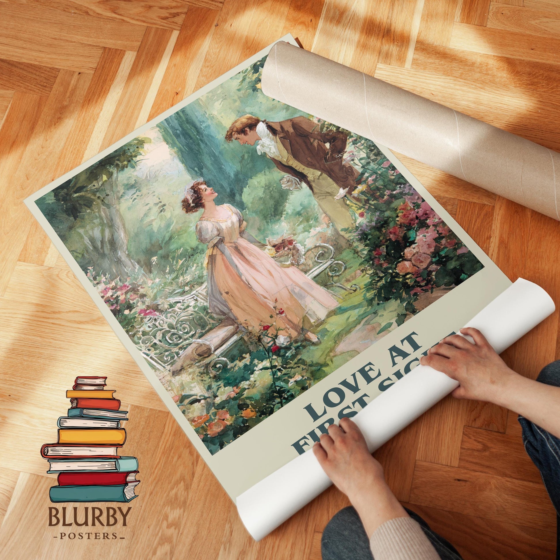 Love At First Sight by Barbara Cartland | Book Poster | Literary Art Gift For Book Lover | Novel Inspired Wall Art | Free Delivery