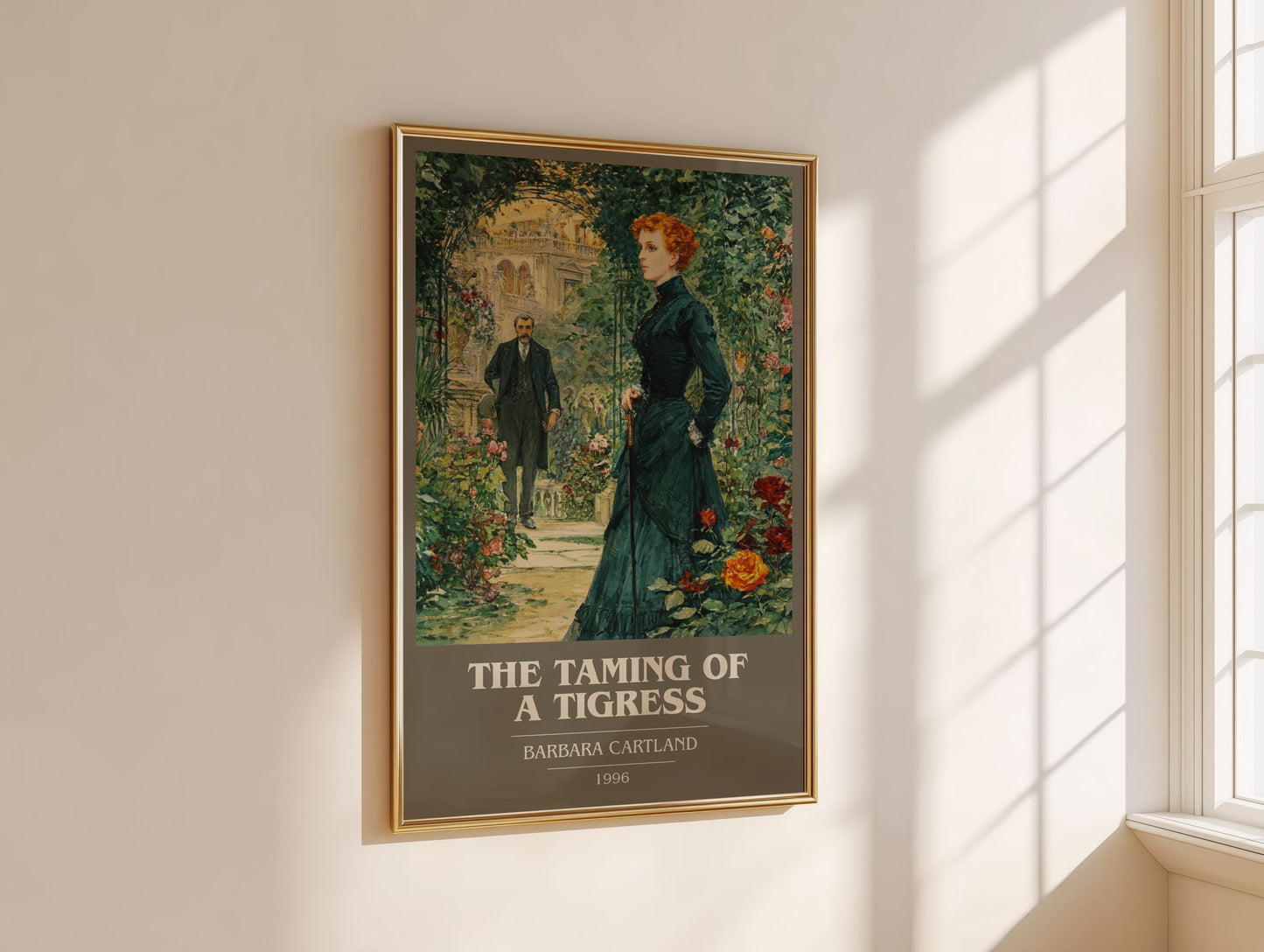 The Taming of a Tigress by Barbara Cartland | Book Poster | Literary Art Gift For Book Lover | Novel Inspired Wall Art | Free Delivery