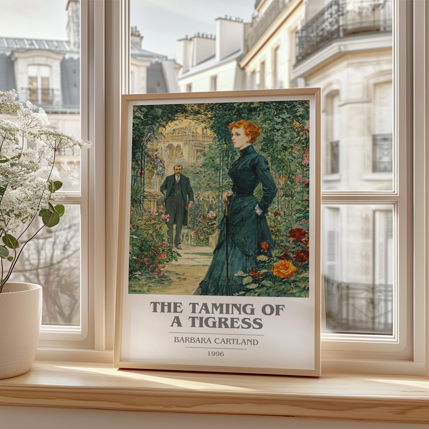 The Taming of a Tigress by Barbara Cartland | Book Poster | Literary Art Gift For Book Lover | Novel Inspired Wall Art | Free Delivery