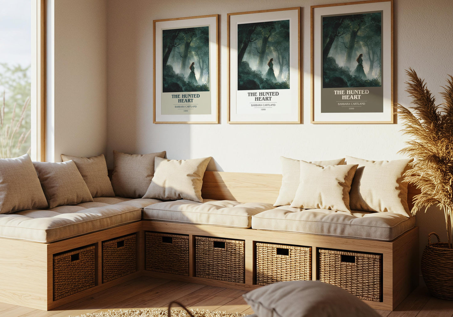 The Hunted Heart by Barbara Cartland | Book Poster | Literary Art Gift For Book Lover | Novel Inspired Wall Art | Free Delivery