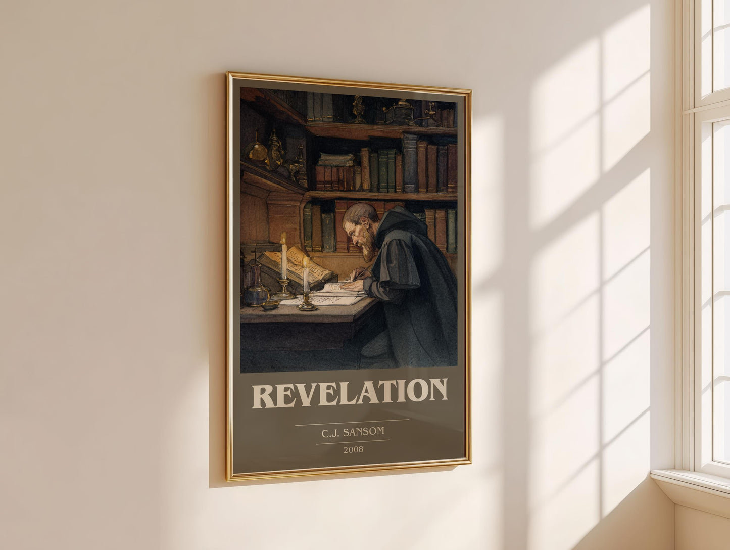 Revelation by C.J. Sansom | Book Poster | Literary Art Gift For Book Lover | Novel Inspired Wall Art | Free Delivery