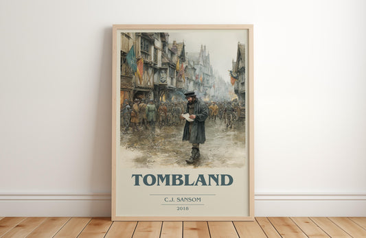 Tombland by C.J. Sansom | Book Poster | Literary Art Gift For Book Lover | Novel Inspired Wall Art | Free Delivery