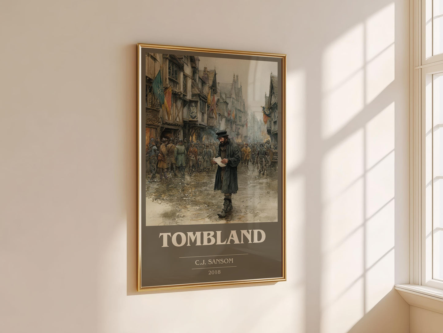 Tombland by C.J. Sansom | Book Poster | Literary Art Gift For Book Lover | Novel Inspired Wall Art | Free Delivery