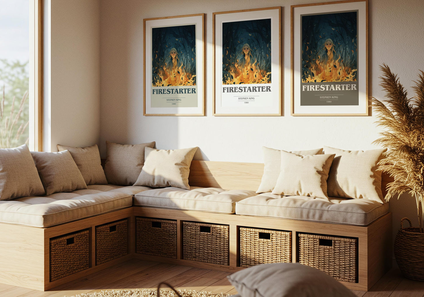 Firestarter by Stephen King | Book Poster | Literary Art Gift For Book Lover | Novel Inspired Wall Art | Free Delivery