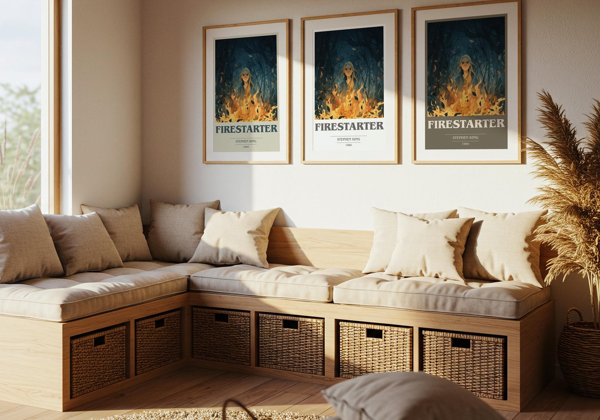 Firestarter by Stephen King | Book Poster | Literary Art Gift For Book Lover | Novel Inspired Wall Art | Free Delivery