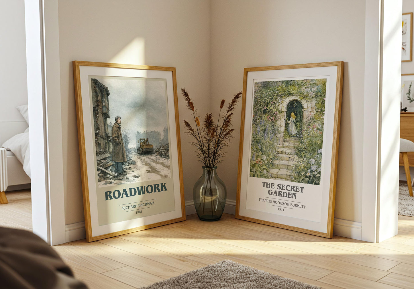 Roadwork by Richard Bachman | Book Poster | Literary Art Gift For Book Lover | Novel Inspired Wall Art | Free Delivery