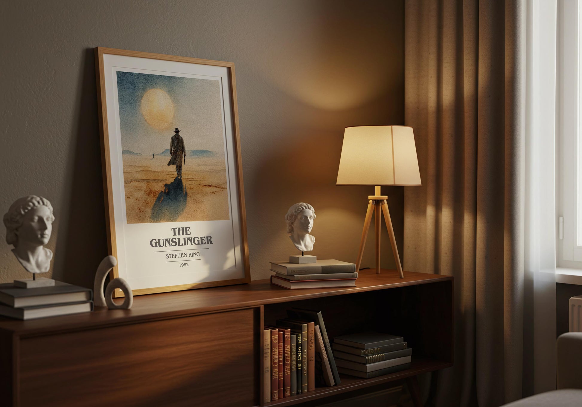 The Gunslinger by Stephen King | Book Poster | Literary Art Gift For Book Lover | Novel Inspired Wall Art | Free Delivery