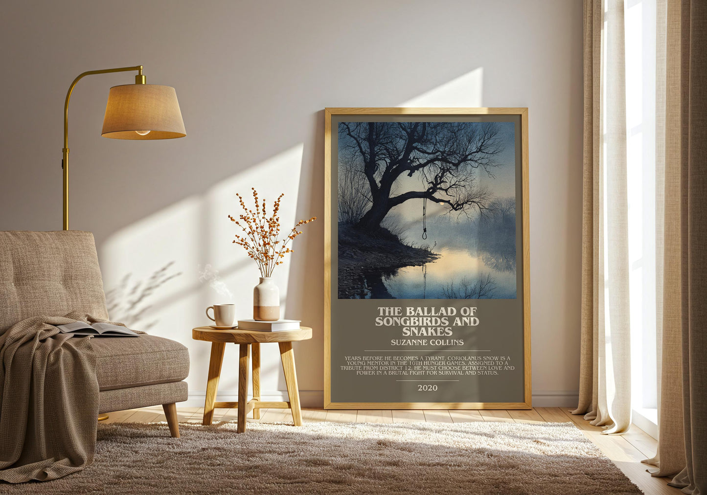 The Ballard of Songbirds and Snakes by Suzanne Collins | Book Poster | Literary Art Gift For Book Lover | Novel Inspired Wall Art