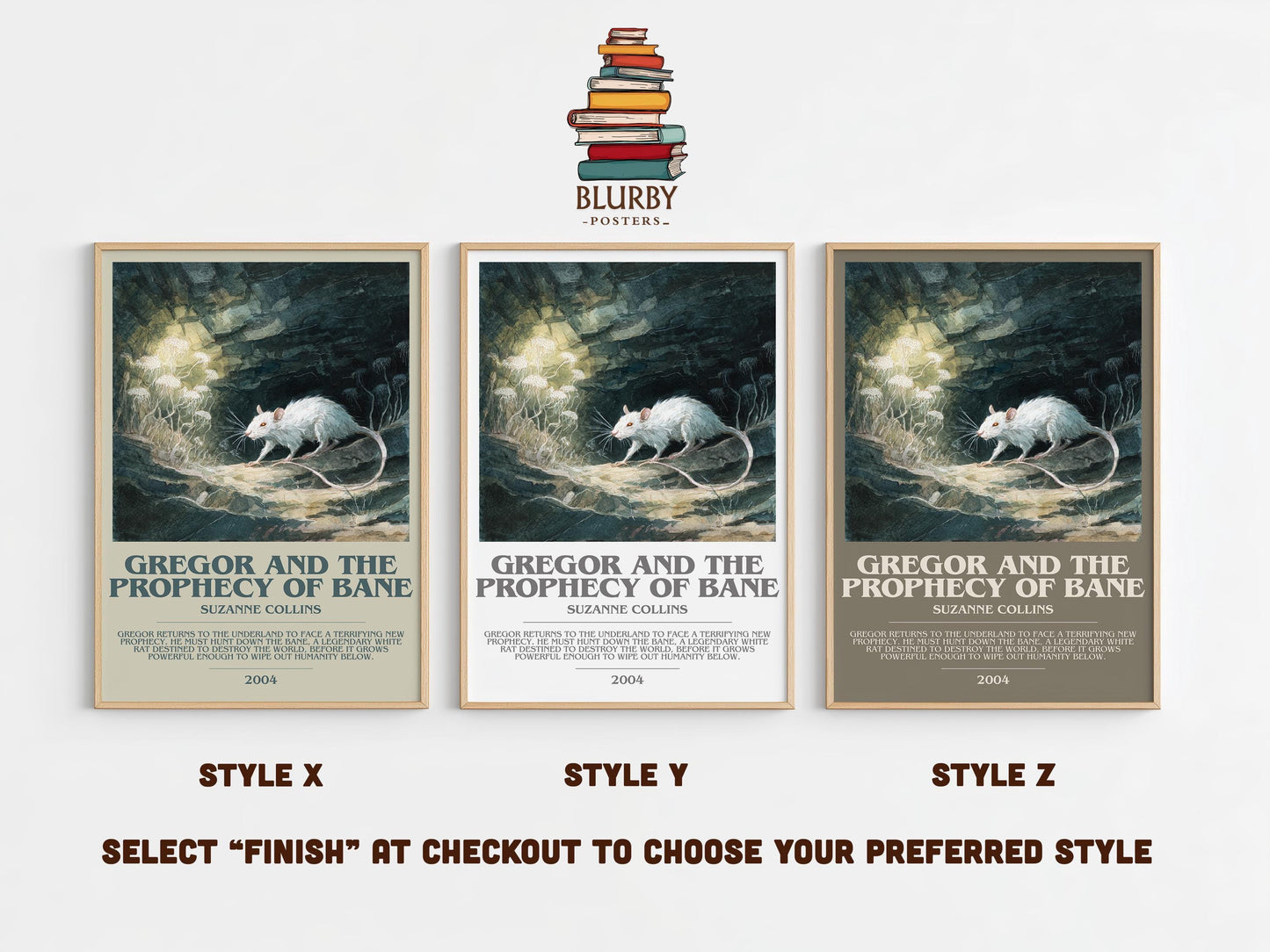 Gregor and the Prophecy of Bane by Suzanne Collins | Book Poster | Literary Art Gift For Book Lover | Novel Inspired Wall Art