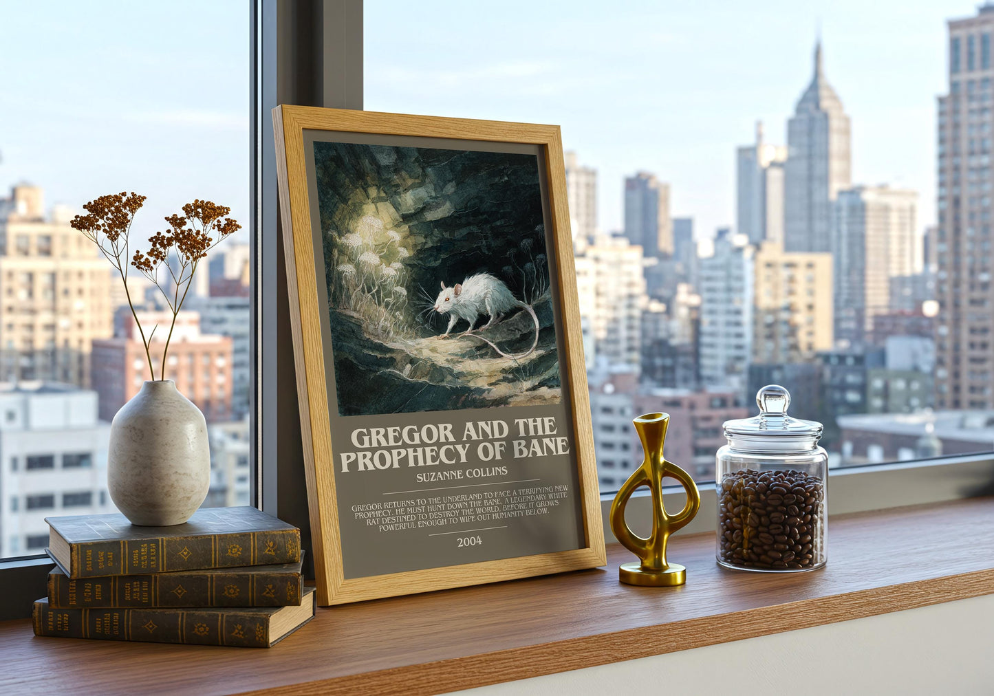 Gregor and the Prophecy of Bane by Suzanne Collins | Book Poster | Literary Art Gift For Book Lover | Novel Inspired Wall Art