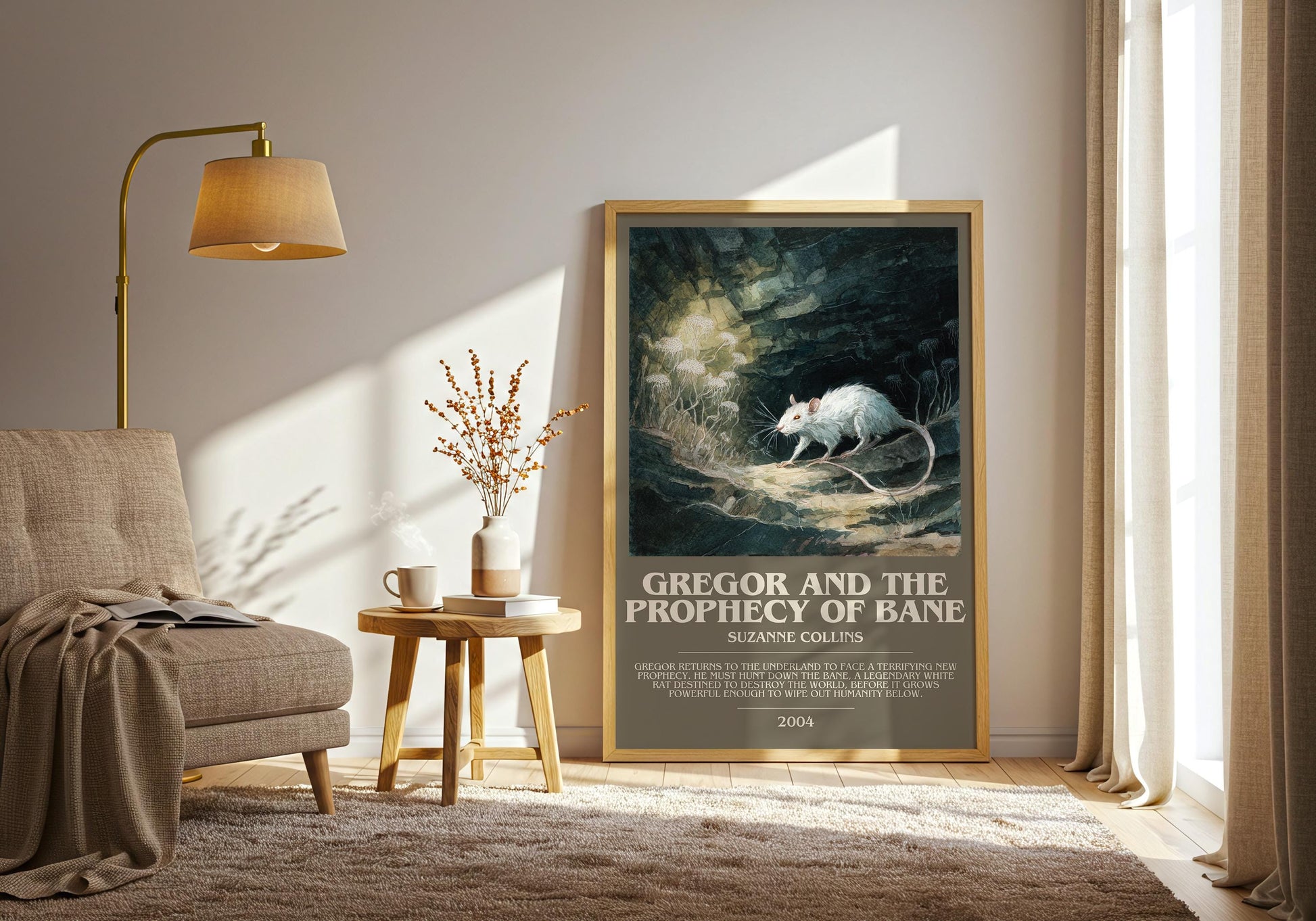 Gregor and the Prophecy of Bane by Suzanne Collins | Book Poster | Literary Art Gift For Book Lover | Novel Inspired Wall Art
