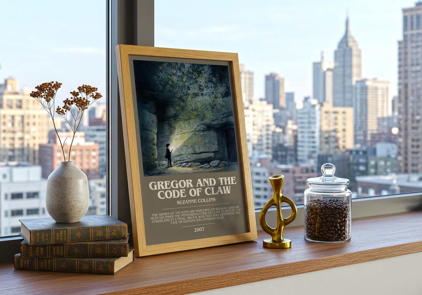 Gregor and the Code of Claw by Suzanne Collins | Book Poster | Literary Art Gift For Book Lover | Novel Inspired Wall Art