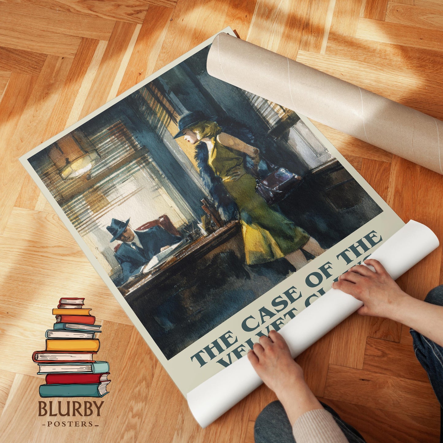 The Case Of The Velvet Claws by Erle Stanley Gardner | Book Poster | Literary Art Gift For Book Lover | Novel Inspired Wall Art