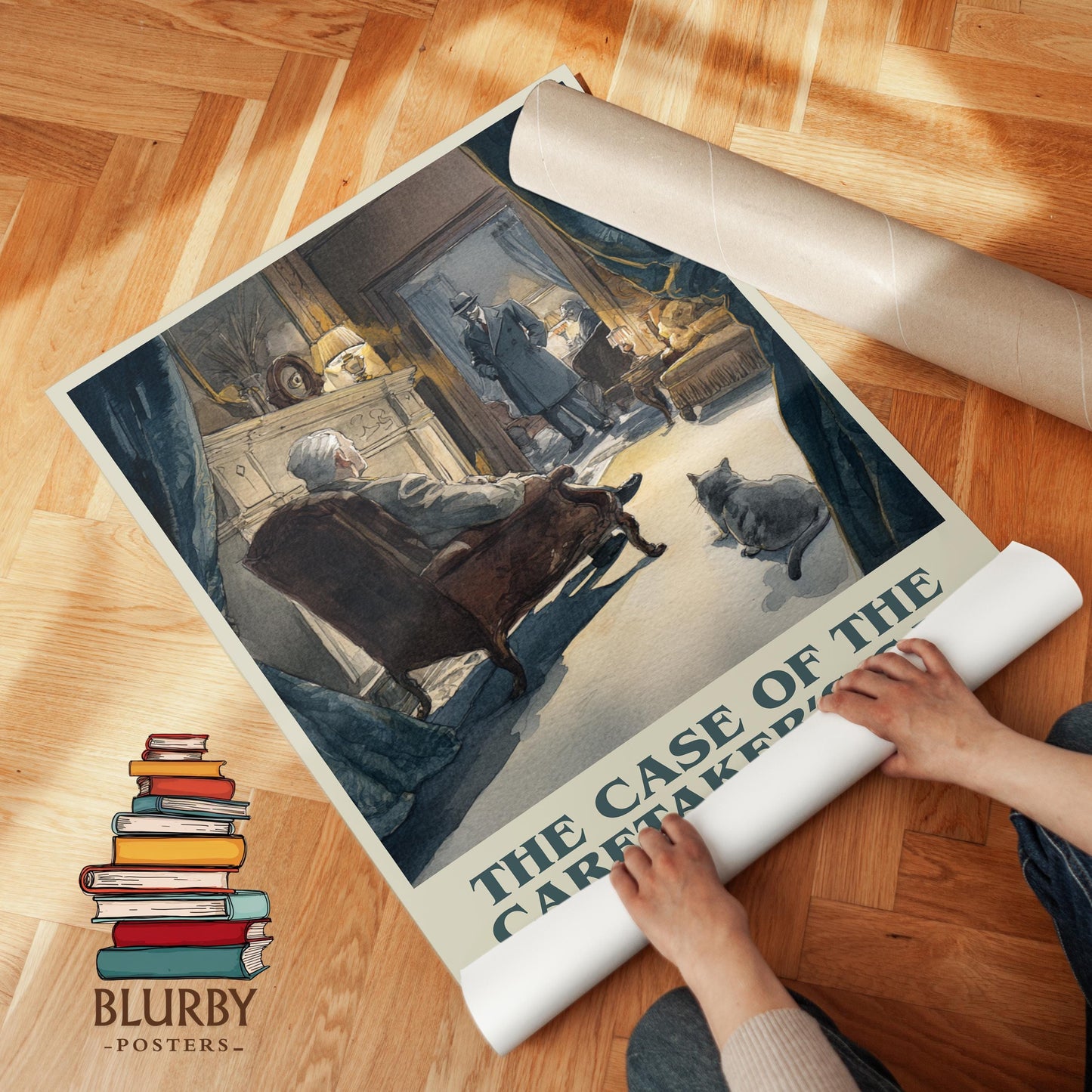 The Case Of The Caretaker's Cat by Erle Stanley Gardner | Book Poster | Literary Art Gift For Book Lover | Novel Inspired Wall Art