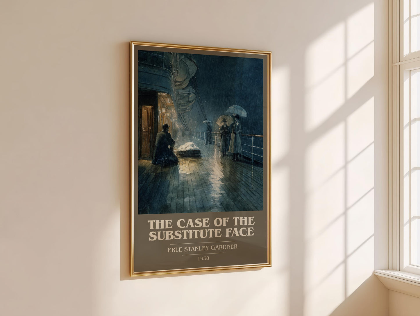 The Case Of The Substitute Face by Erle Stanley Gardner | Book Poster | Literary Art Gift For Book Lover | Novel Inspired Wall Art