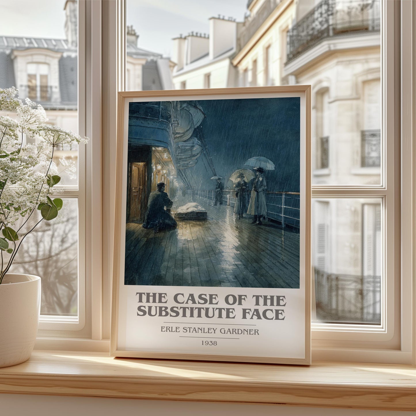 The Case Of The Substitute Face by Erle Stanley Gardner | Book Poster | Literary Art Gift For Book Lover | Novel Inspired Wall Art