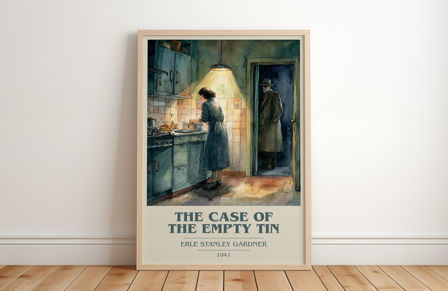 The Case Of The Empty Tin by Erle Stanley Gardner | Book Poster | Literary Art Gift For Book Lover | Novel Inspired Wall Art