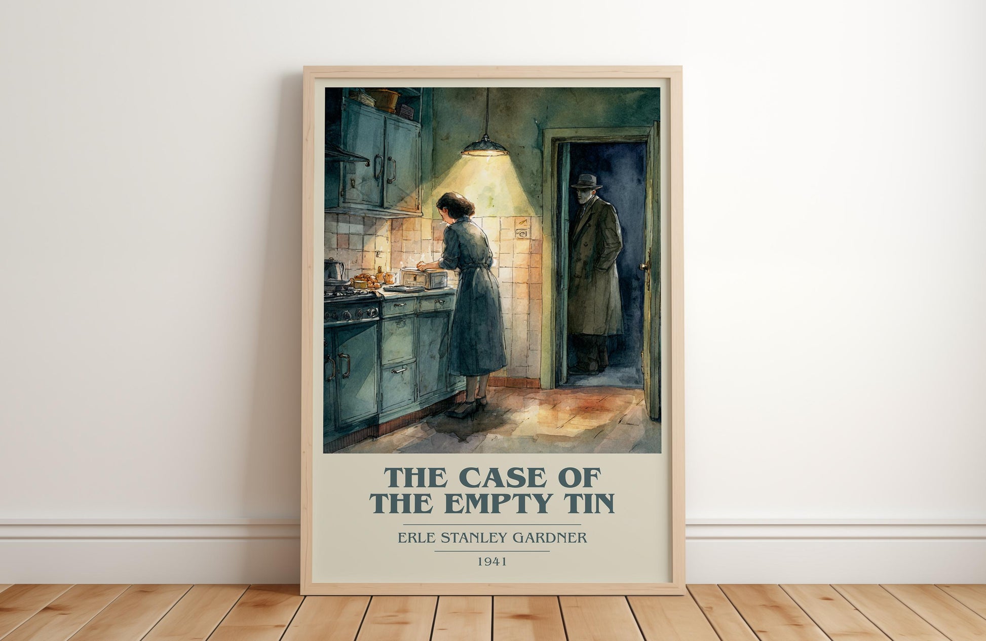 The Case Of The Empty Tin by Erle Stanley Gardner | Book Poster | Literary Art Gift For Book Lover | Novel Inspired Wall Art