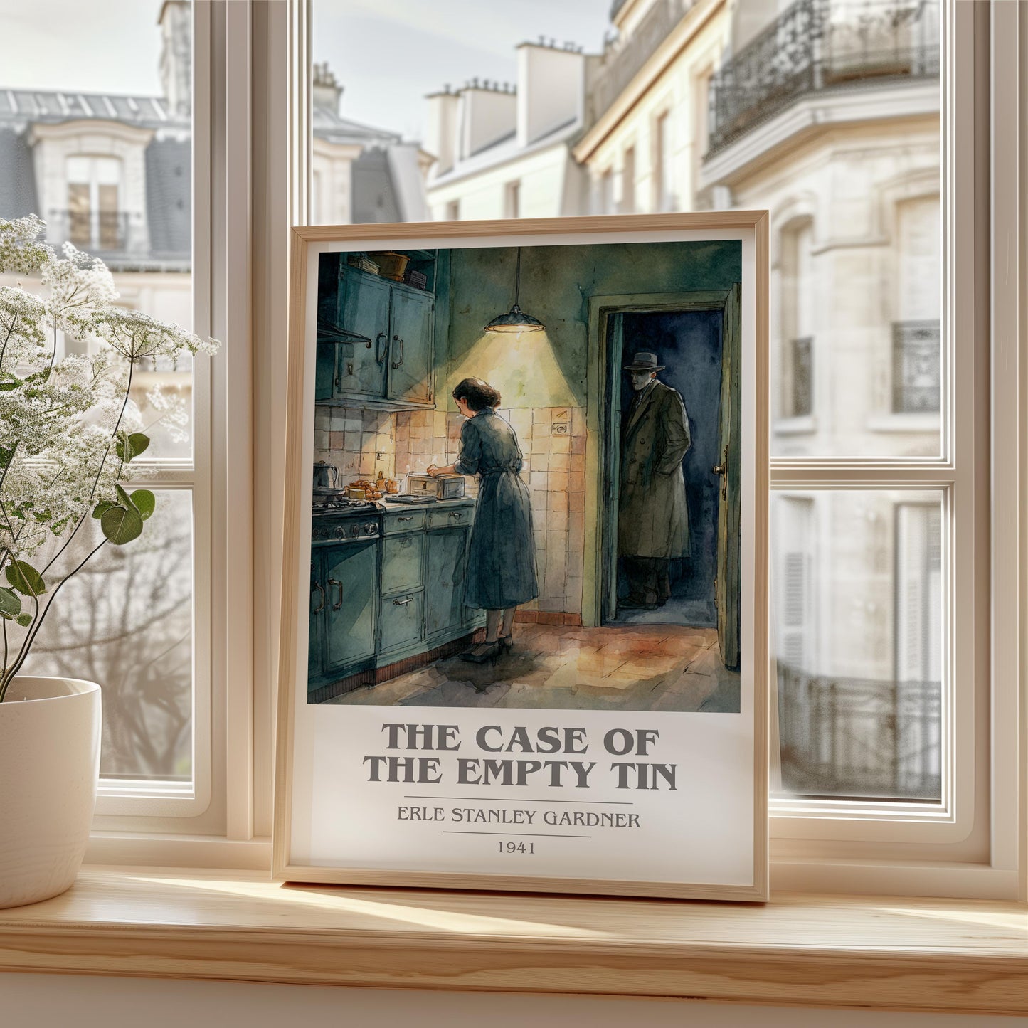 The Case Of The Empty Tin by Erle Stanley Gardner | Book Poster | Literary Art Gift For Book Lover | Novel Inspired Wall Art