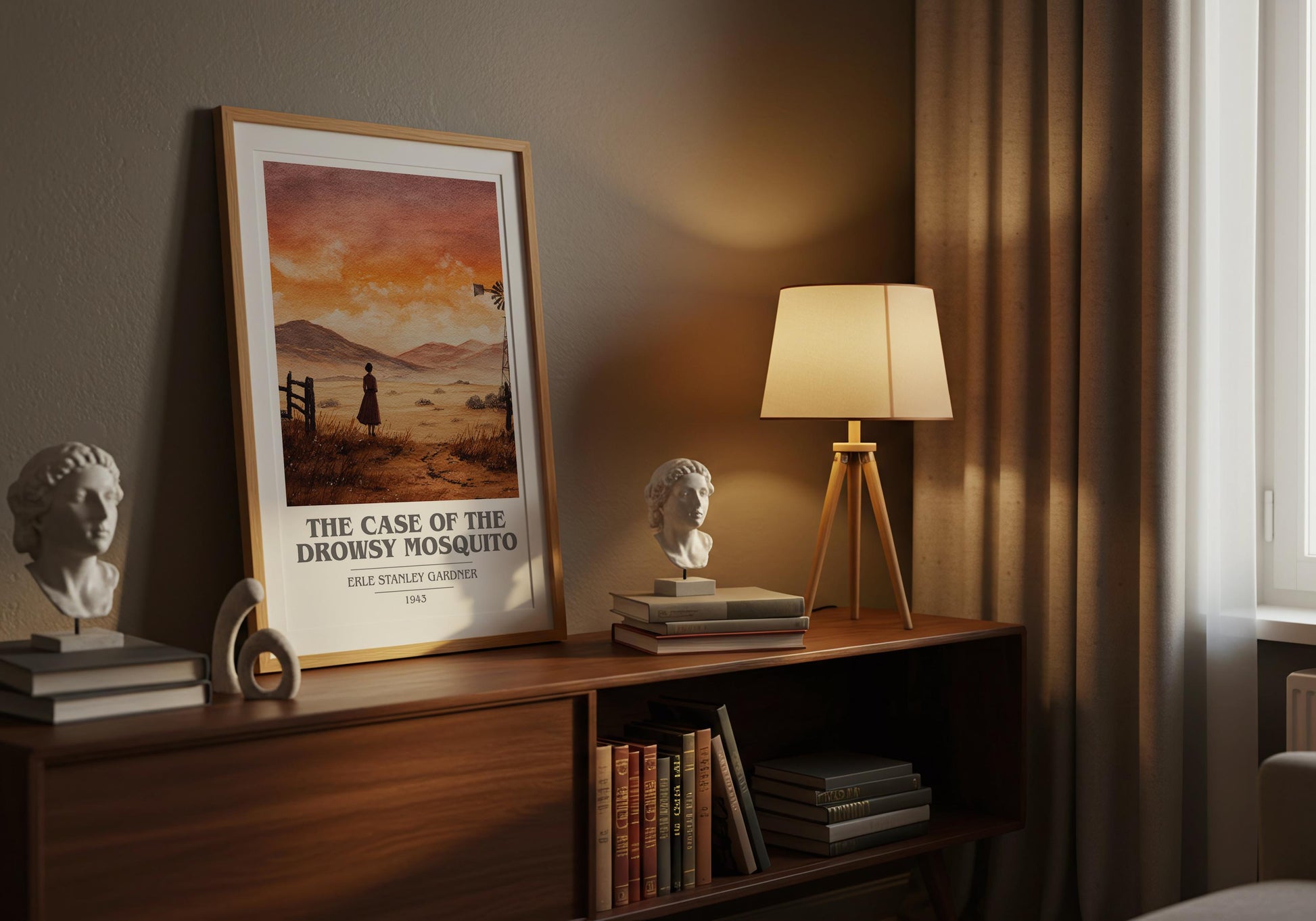 The Case Of The Drowsy Mosquito by Erle Stanley Gardner | Book Poster | Literary Art Gift For Book Lover | Novel Inspired Wall Art