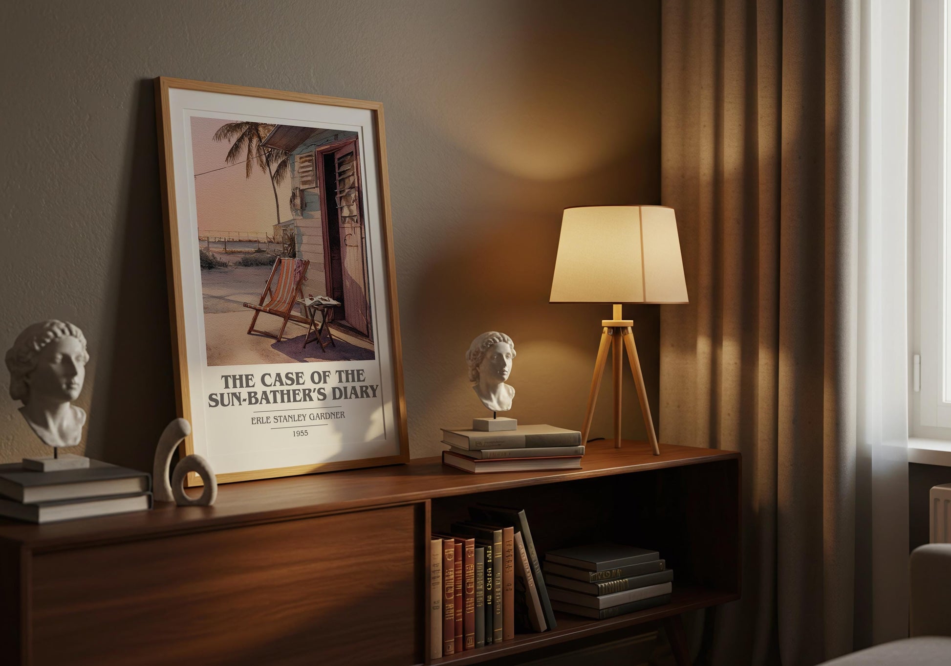 The Case Of The Sun Bathers Diary by Erle Stanley Gardner | Book Poster | Literary Art Gift For Book Lover | Novel Inspired Wall Art