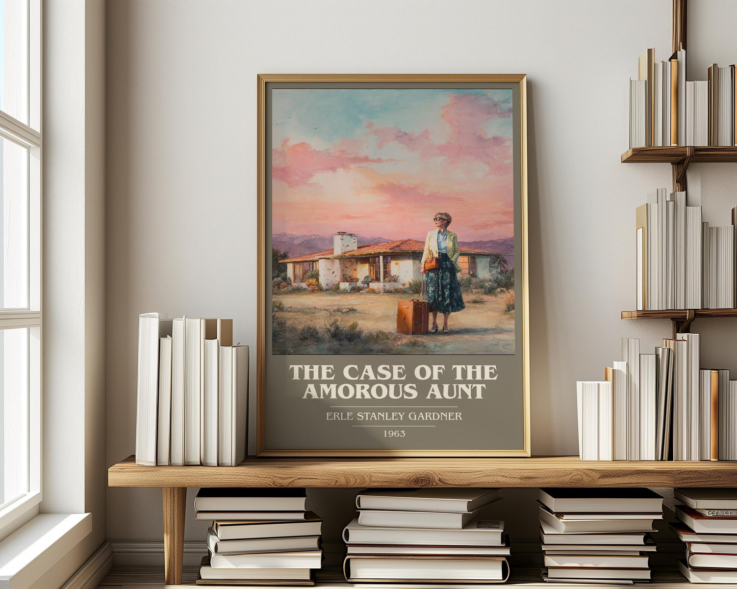 The Case Of The Amorous Aunt by Erle Stanley Gardner | Book Poster | Literary Art Gift For Book Lover | Novel Inspired Wall Art