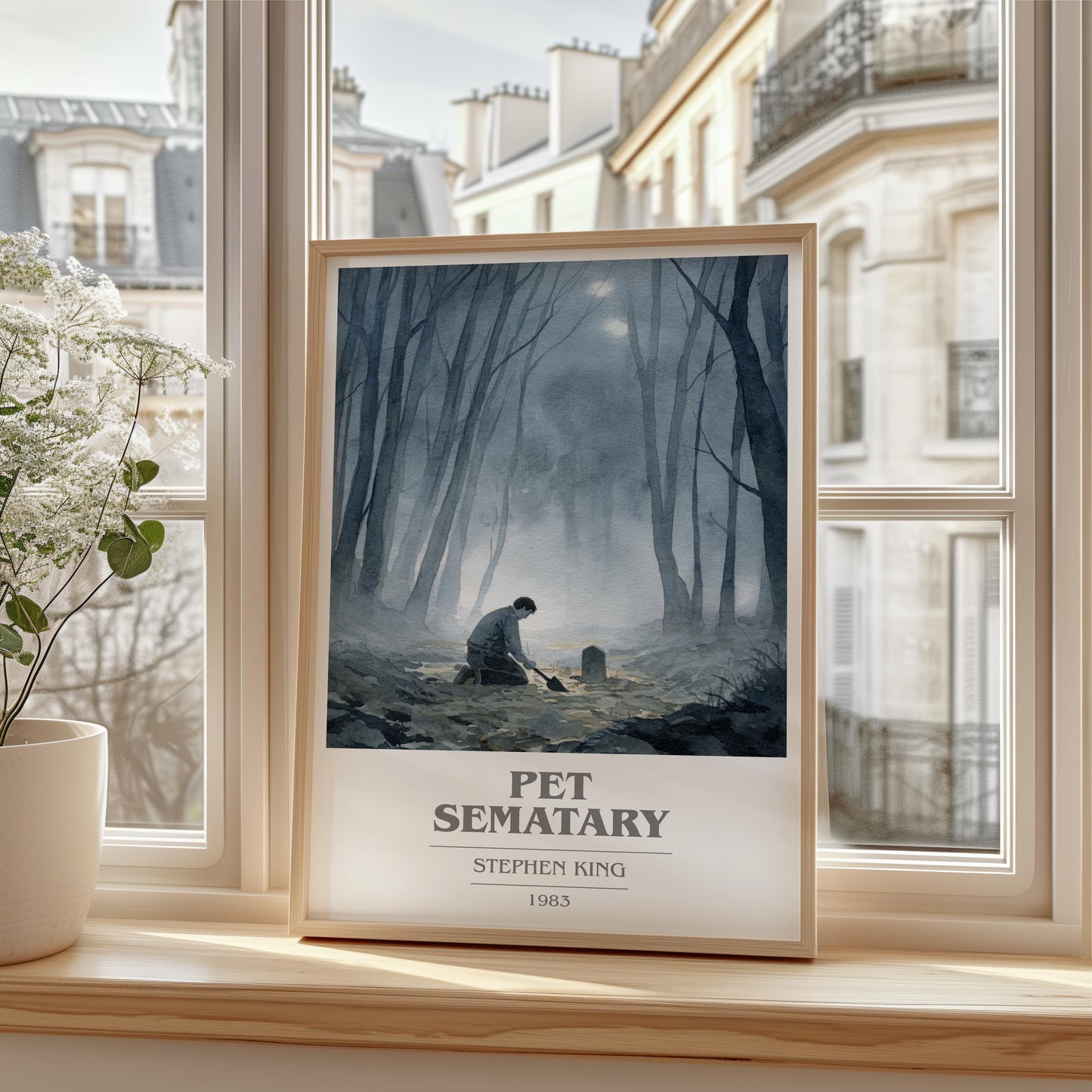 Pet Sematary by Stephen King | Book Poster | Literary Art Gift For Book Lover | Novel Inspired Wall Art
