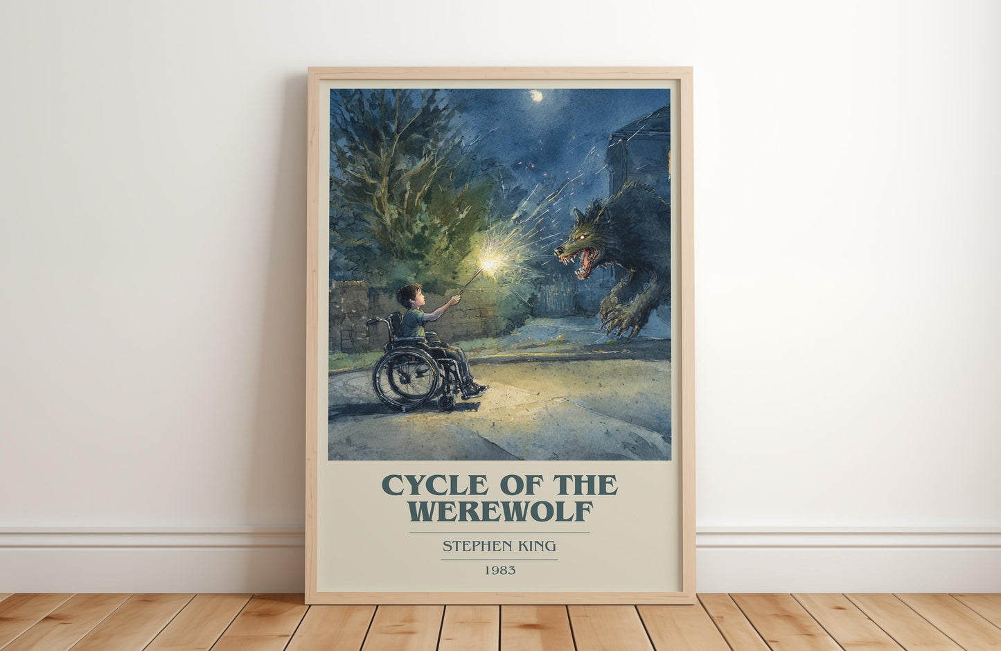 Cycle of the Werewolf by Stephen King | Book Poster | Literary Art Gift For Book Lover | Novel Inspired Wall Art