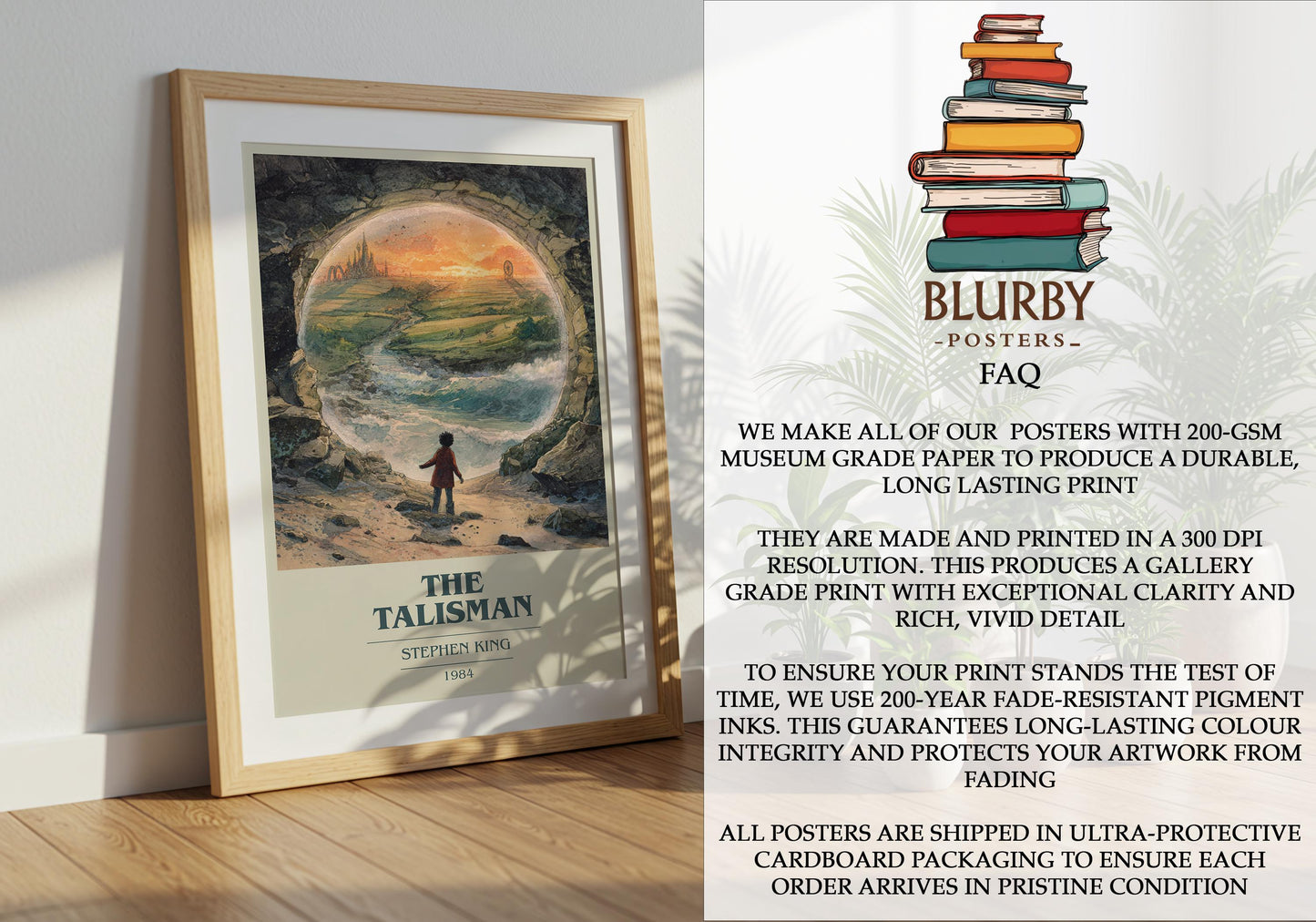 The Talisman by Stephen King | Book Poster | Literary Art Gift For Book Lover | Novel Inspired Wall Art