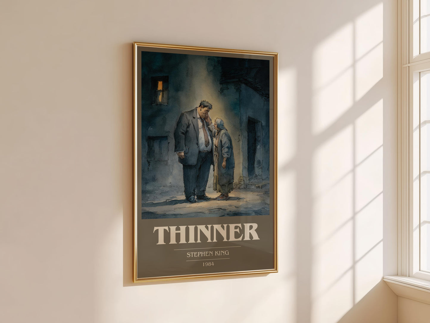 Thinner by Stephen King | Book Poster | Literary Art Gift For Book Lover | Novel Inspired Wall Art