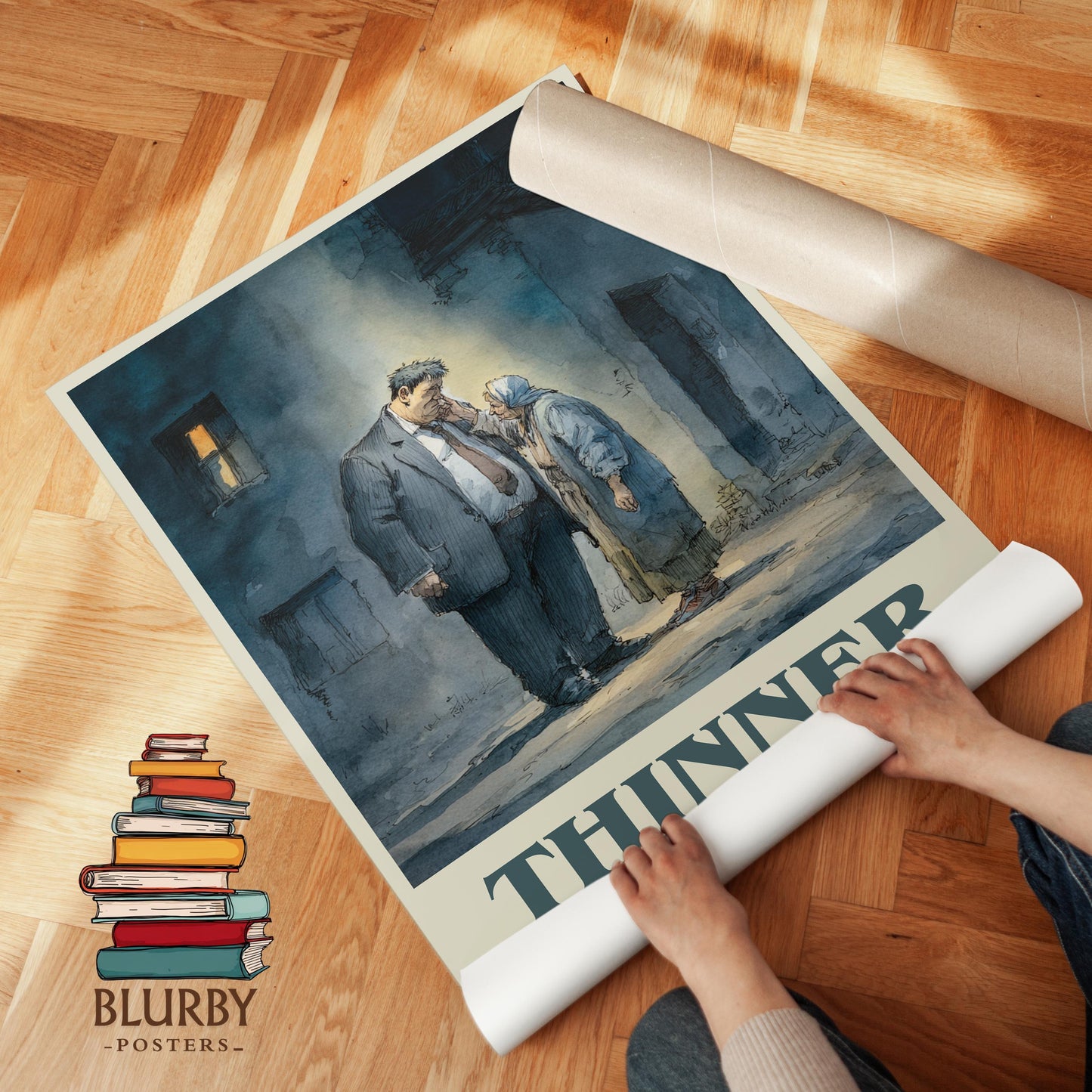 Thinner by Stephen King | Book Poster | Literary Art Gift For Book Lover | Novel Inspired Wall Art