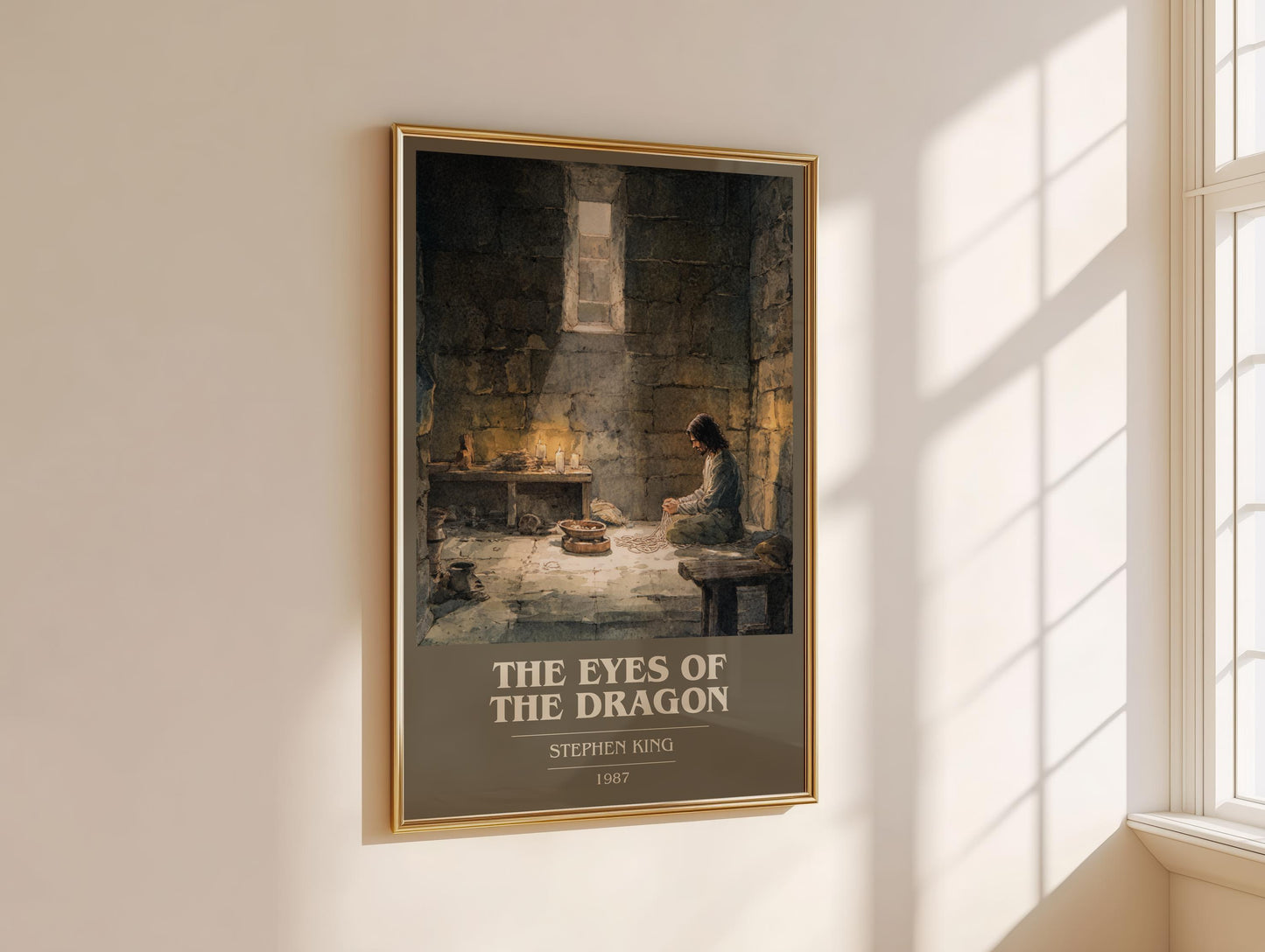 The Eyes of the Dragon by Stephen King | Book Poster | Literary Art Gift For Book Lover | Novel Inspired Wall Art